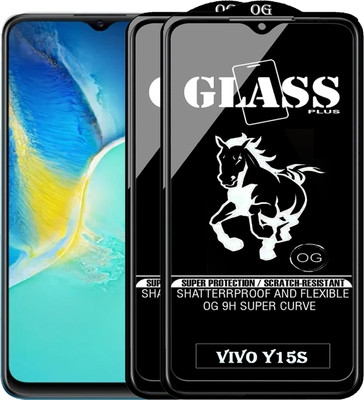 PFOAM Edge To Edge Tempered Glass for VIVO Y15S(Pack of 2)