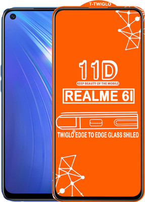 TWIGLO Edge To Edge Tempered Glass for REALME 6I(Pack of 1)
