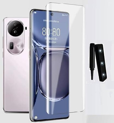 kursa hub Edge To Edge Tempered Glass for Oppo Reno 11 pro 5G(Pack of 1)