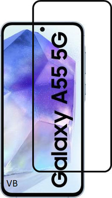 NEXZONE Edge To Edge Tempered Glass for SAMSUNG Galaxy A55 5G(Pack of 1)