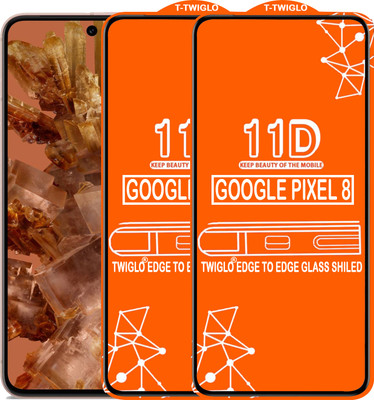 TWIGLO Edge To Edge Tempered Glass for GOOGLE PIXEL 8(Pack of 2)