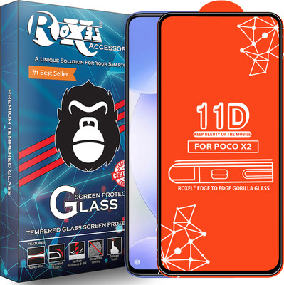Roxel Edge To Edge Tempered Glass for Poco X2(Pack of 1)