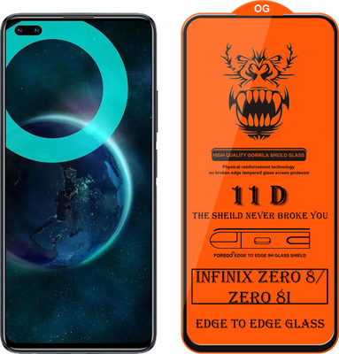 Forego Edge To Edge Tempered Glass for Infinix Zero 8(Pack of 1)