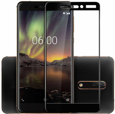 9H Edge To Edge Tempered Glass for Nokia 6.1 -2018-Premium_11D(Pack of 1)