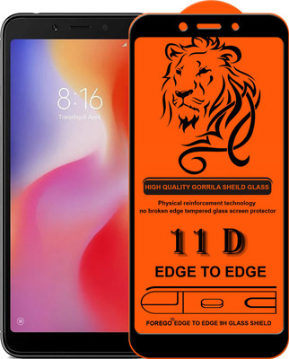 Forego Edge To Edge Tempered Glass for Mi Redmi 6A(Pack of 1)