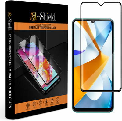 MS-Shield Edge To Edge Tempered Glass for POCO C40(Pack of 1)