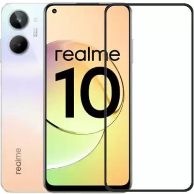 VISHZONE Edge To Edge Tempered Glass for Realme 10, Realme 10 4G(Pack of 1)