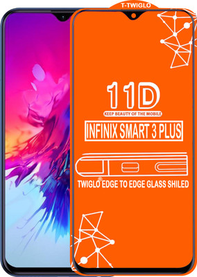 TWIGLO Edge To Edge Tempered Glass for INFINIX SMART 3 PLUS(Pack of 1)