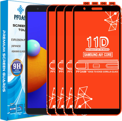 PFOAM Edge To Edge Tempered Glass for SAMSUNG GALAXY A01 CORE(Pack of 4)