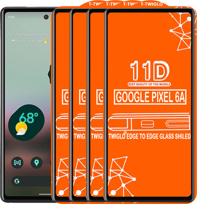 TWIGLO Edge To Edge Tempered Glass for GOOGLE PIXEL 6A(Pack of 4)