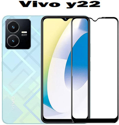 ASVALBUY Edge To Edge Tempered Glass for Vivo Y22(Pack of 1)