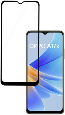 HUPSHY Edge To Edge Tempered Glass for Oppo A17k(Pack of 1)