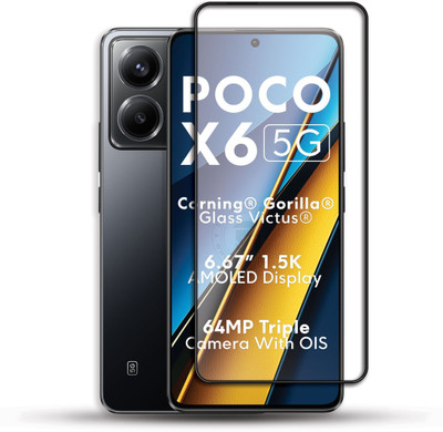 PROACCS Edge To Edge Tempered Glass for POCO X6 5G(Pack of 1)