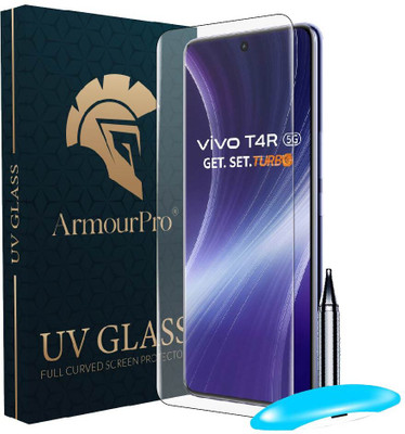 ArmourPro Edge To Edge Tempered Glass for Vivo T4R 5G, Vivo T4R, IQOO Z10R(Pack of 1)