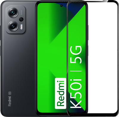 BRENZZ Edge To Edge Tempered Glass for Redmi K50i 5G(Pack of 1)
