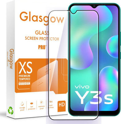 Glasgow Edge To Edge Tempered Glass for Vivo Y3s (2021)(Pack of 1)