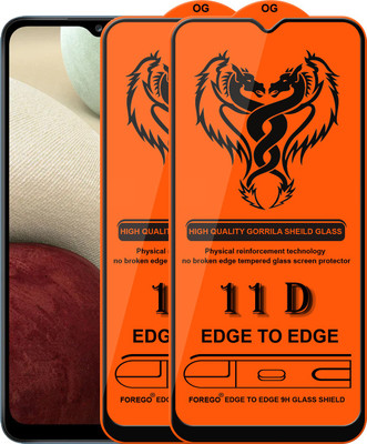 Forgive Edge To Edge Tempered Glass for Samsung Galaxy F12(Pack of 2)