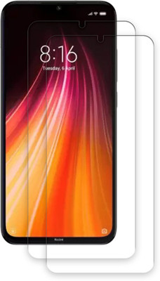 SOMTONE Edge To Edge Tempered Glass for Redmi Note 8 TEMPERED GUARD FRONTP2(Pack of 2)