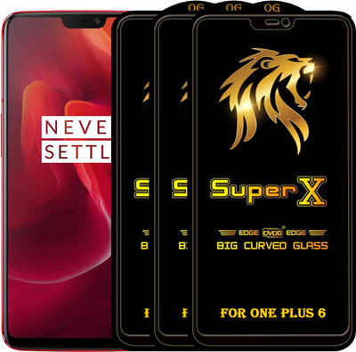 PFOAM Edge To Edge Tempered Glass for OnePlus 6(Pack of 3)