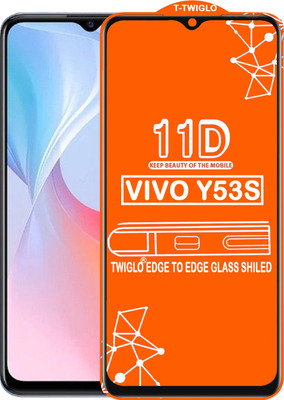 TWIGLO Edge To Edge Tempered Glass for VIVO Y53S(Pack of 1)