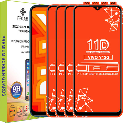 PFOAM Edge To Edge Tempered Glass for VIVO Y12G(Pack of 4)