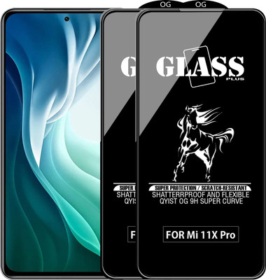Qyist Edge To Edge Tempered Glass for MI 11X PRO 5G(Pack of 2)