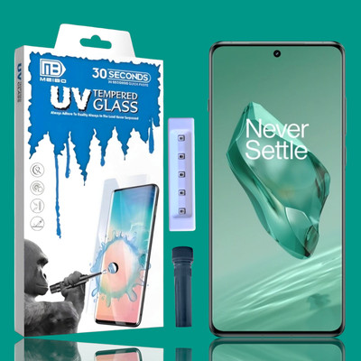 KadWaniya Edge To Edge Tempered Glass for Oneplus 12 5G, 1+12 5G , Meibo Series 3D Curved (30 Seconds Quick Paste) High Quality UV Liquide Glue Glass with Easy Installation Kit-623(Pack of 1)