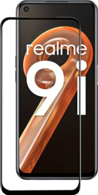 DMJHP Edge To Edge Tempered Glass for Realme 9I(Pack of 1)