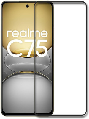 NKCASE Edge To Edge Tempered Glass for realme C75 5G(Pack of 1)
