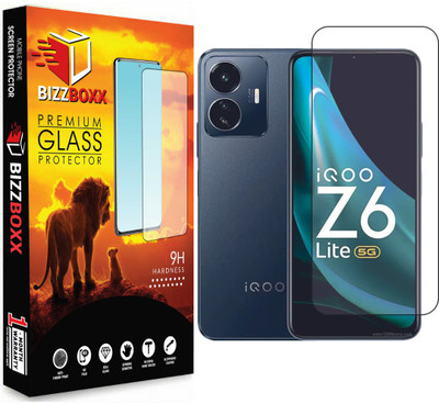 BizzBoxx Edge To Edge Tempered Glass for iQOO Z6 Lite 5G**NeoShield**/Full Screen Coverage-Edge to Edge/9H Hardness(Pack of 1)