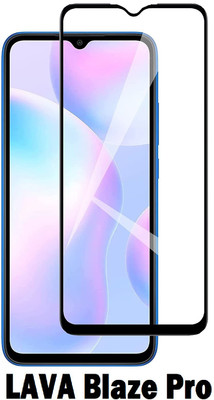 welldesign Edge To Edge Tempered Glass for Lava Blaze Pro(Pack of 1)