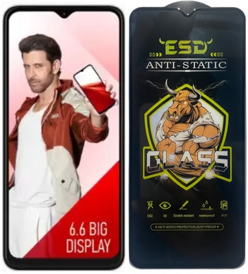 Resolute Edge To Edge Tempered Glass for Itel A60, ESD Tempered Glass, ESD Screen Protector, Anti Static, Screen Protector(Pack of 1)