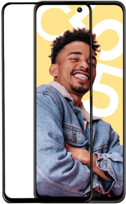 Caseline Edge To Edge Tempered Glass for Realme C55, Realme C55 4G, Realme Narzo N55(Pack of 1)