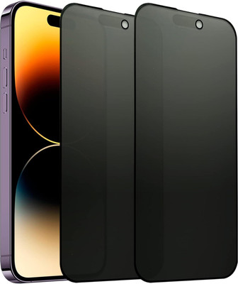 Spinzzy Edge To Edge Tempered Glass for iPhone 14 Pro(Pack of 2)