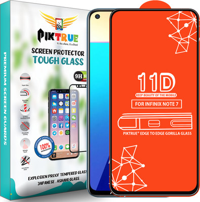 PikTrue Edge To Edge Tempered Glass for Infinix Note 7(Pack of 1)