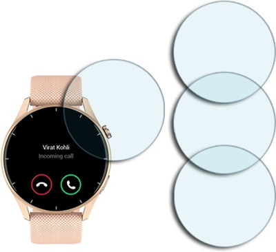 SOMTONE Edge To Edge Tempered Glass for NoiseFit Crew Smartwatch 1.38 inch ANTIBLUE TEMPERED GUARD(Pack of 4)