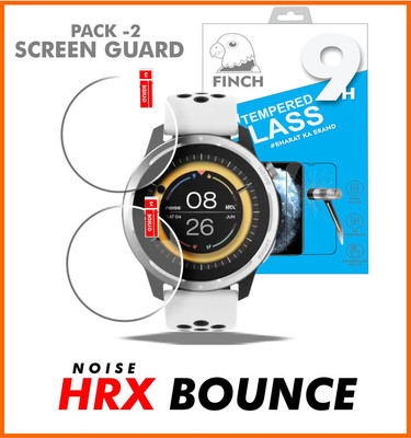 KANCHA Edge To Edge Tempered Glass for NOISE HRX BOUNCE SMART WATCH(Pack of 2)