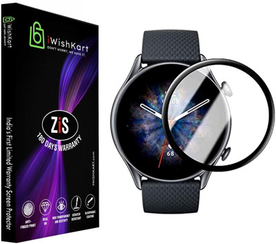 iWishKart Edge To Edge Tempered Glass for Fastrack Dezire FX1, 1.38Inch / 3.5 CM, SmartWatch NOT Included, NOT Tempered Glass, Edge To Edge Screen Guard Protector, Fasttrack Dezire/Desire fx 1(Pack of 1)