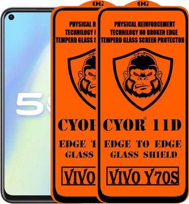 CYOR Edge To Edge Tempered Glass for VIVO Y70S(Pack of 2)