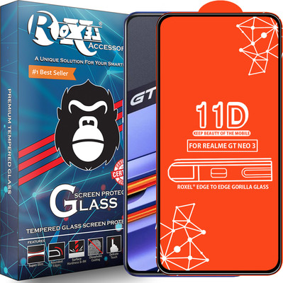 Roxel Edge To Edge Tempered Glass for Realme Gt Neo 3(Pack of 1)