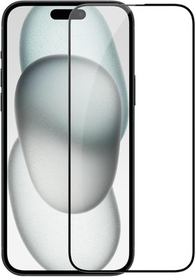 FwellT Edge To Edge Tempered Glass for Apple iPhone 15 Plus(Pack of 1)