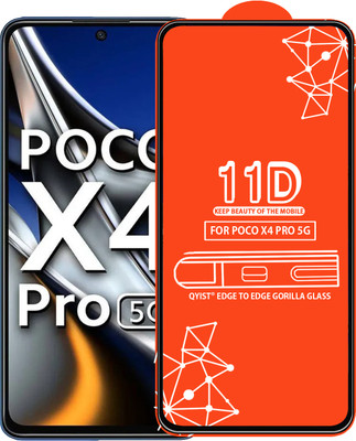 Qyist Edge To Edge Tempered Glass for Poco X4 Pro 5G(Pack of 1)