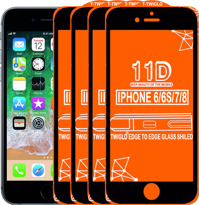 TWIGLO Edge To Edge Tempered Glass for Apple iPhone 6s(Pack of 4)