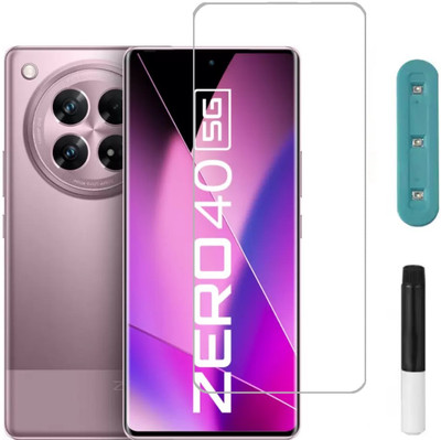 Kartuce Edge To Edge Tempered Glass for Infinix Zero 40 5G, Infinix Zero 40 5G UV Glass(Pack of 1)