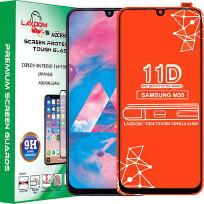 Laxdom Edge To Edge Tempered Glass for SAMSUNG GALAXY M30(Pack of 1)