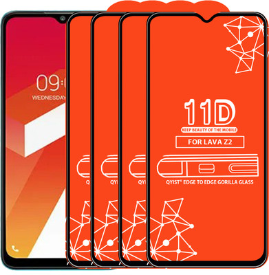 Qyist Edge To Edge Tempered Glass for LAVA Z2(Pack of 4)