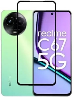 FwellT Edge To Edge Tempered Glass for Realme C67 5G(Pack of 1)