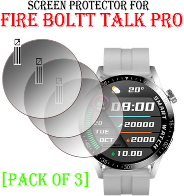 YCHROZE Edge To Edge Tempered Glass for Fire Boltt Talk Pro(Pack of 3)