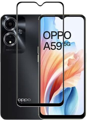 9H Edge To Edge Tempered Glass for OPPO A59 5G [9H](Pack of 1)