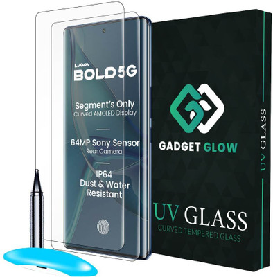 Gadget Glow Edge To Edge Tempered Glass for LAVA Bold 5G, LAVA Bold, Lava Blaze Duo 5G, Lava Blaze Duo(Pack of 2)